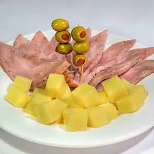 Entremés de jamón y queso