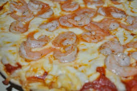 Pizza con camarón