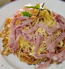 Espaguetis con  jamon vicking