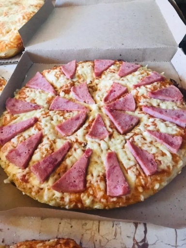 Pizza con  chorizo