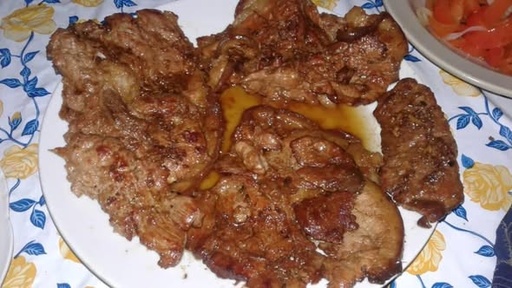 Bistec de cerdo a la cazuela