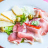 Entremés de jamón y queso