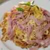 Espaguetis con jamón vicking